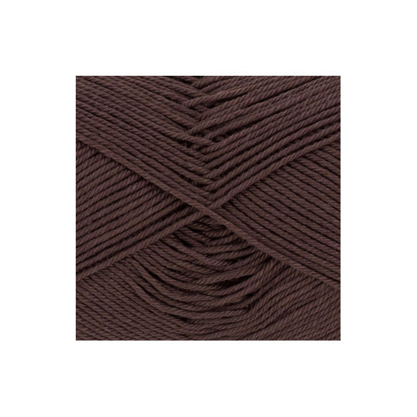 Pelote de laine - Chocolat - 122 - 100% coton - 3/4 mm - Gründl - Cotton Quick Uni