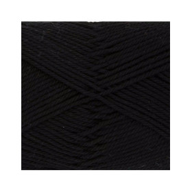 Pelote de laine - Noir - 11 - 100% coton - 3/4 mm - Gründl - Cotton Quick Uni