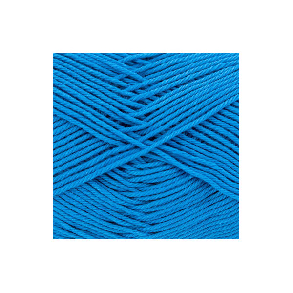 Pelote de laine - Bleu moyen - 126 - 100% coton - 3/4 mm - Gründl - Cotton Quick Uni