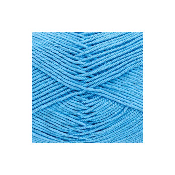 Pelote de laine - Bleu clair - 127 - 100% coton - 3/4 mm - Gründl - Cotton Quick Uni