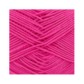 Pelote de laine - Fuchsia - 128 - 100% coton - 3/4 mm - Gründl - Cotton Quick Uni