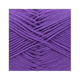 Pelote de laine - Violet - 130 - 100% coton - 3/4 mm - Gründl - Cotton Quick Uni