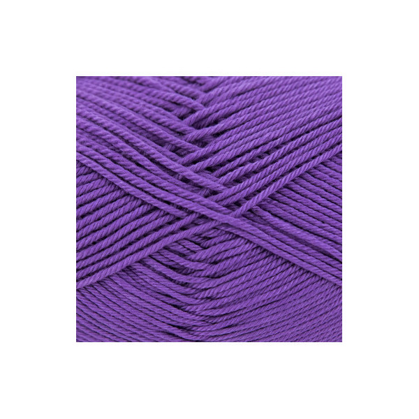 Pelote de laine - Violet - 130 - 100% coton - 3/4 mm - Gründl - Cotton Quick Uni
