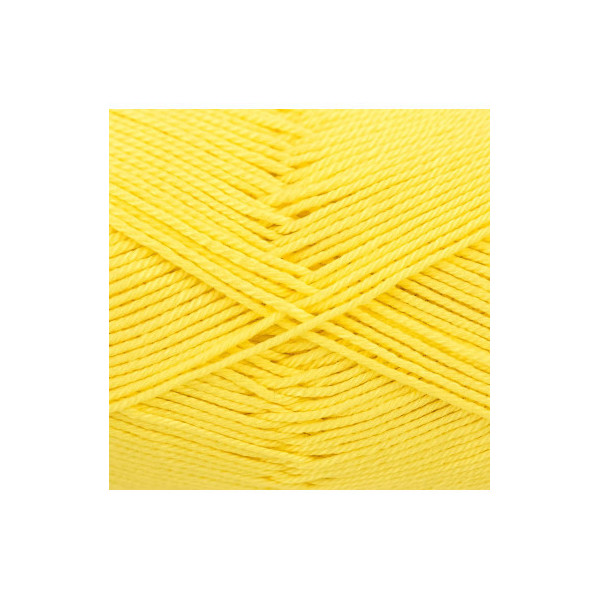 Pelote de laine - Jaune - 131 - 100% coton - 3/4 mm - Gründl - Cotton Quick Uni