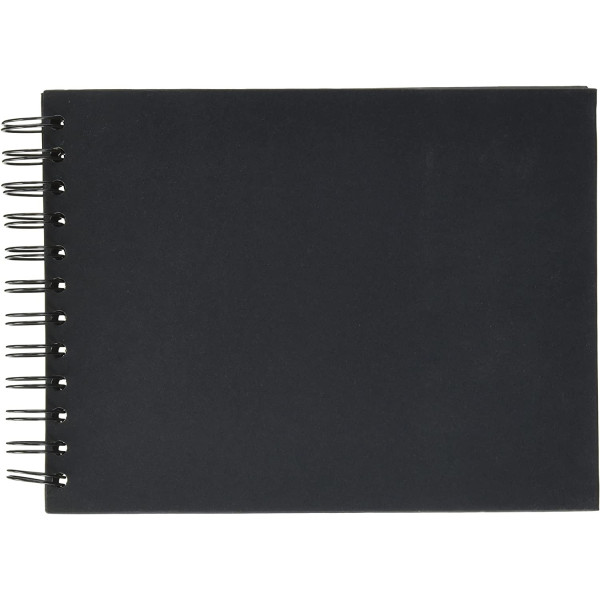 Album à personnaliser - Noir - 27 x 20 cm - Spirale - Papier épais - Clairefontaine