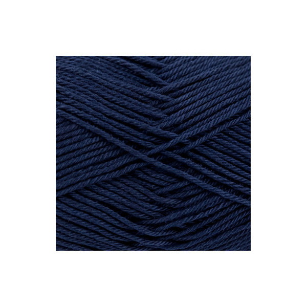 Pelote de laine - Bleu nuit - 145 - 100% coton - 3/4 mm - Gründl - Cotton Quick Uni
