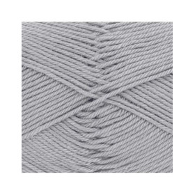 Pelote de laine - Gris moyen - 151 - 100% coton - 3/4 mm - Gründl - Cotton Quick Uni
