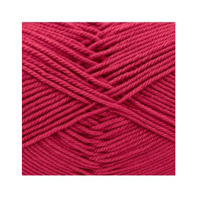 Pelote de laine - Rouge vin - 154 - 100% coton - 3/4 mm - Gründl - Cotton Quick Uni