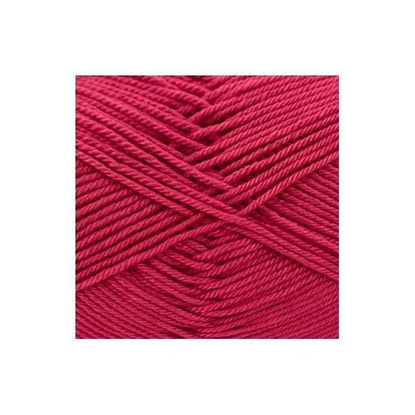 Pelote de laine - Rouge vin - 154 - 100% coton - 3/4 mm - Gründl - Cotton Quick Uni
