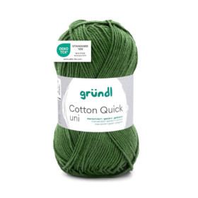 photo-Pelote de laine - Mousse - 166 - 100% coton - 3/4 mm - Gründl - Cotton Quick Uni