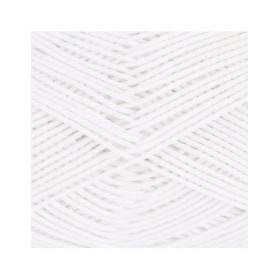 10 pelotes de laine - Blanc - 01 - 100% coton - 3/4 mm - Gründl - Cotton Quick Uni