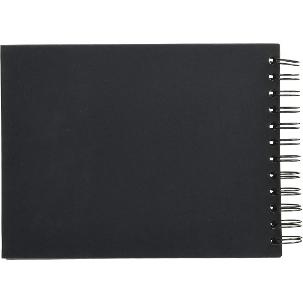 Album à personnaliser - Noir - 32 x 24 cm - Spirale - Papier épais - Clairefontaine