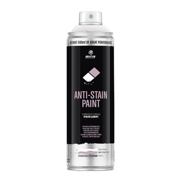photo-Bombe de peinture - Anti tâches - Blanc - MTN PRO - 500 ml