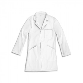 photo-Blouse blanche - Taille L - Coton - Mixte - Manches longues