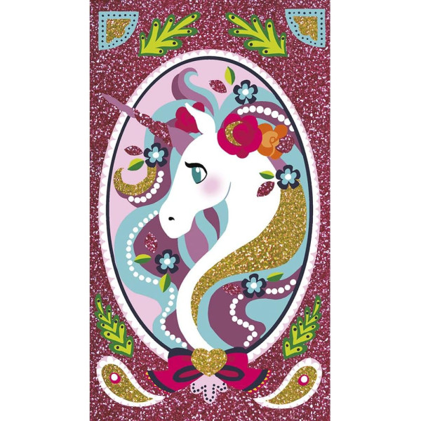 Jeu créatif - Coffret paillettes - Licornes - Dès 7 ans - 3 modèles - Janod
