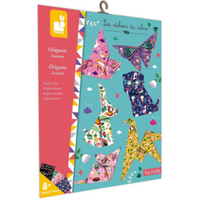 photo-Jeu créatif - Origami - 24 modèles - Thème animaux - Stickers inclus - Dès 8 ans - Janod
