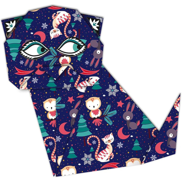 Jeu créatif - Origami - 24 modèles - Thème animaux - Stickers inclus - Dès 8 ans - Janod
