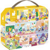 photo-Puzzle - Les rituels du quotidien - 24 pièces - Dès 3 ans - 50x40cm - Poster inclus - Janod