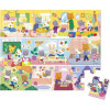 Puzzle - Les rituels du quotidien - 24 pièces - Dès 3 ans - 50x40cm - Poster inclus - Janod