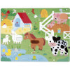 Puzzle - Les animaux de la ferme - 20 pièces avec texture + poster - Dès 2 ans - Janod