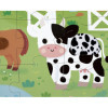 Puzzle - Les animaux de la ferme - 20 pièces avec texture + poster - Dès 2 ans - Janod