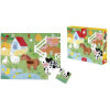 Puzzle - Les animaux de la ferme - 20 pièces avec texture + poster - Dès 2 ans - Janod