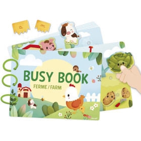 Livre d'activités - Jeu éducatif - Thème la ferme - Dès 3 ans - Apprentissage - Janod
