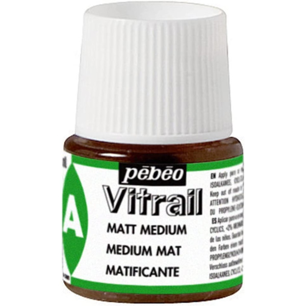 photo-Médium mat - Vitrail - Pébéo - Peinture Vitrail - 45ml