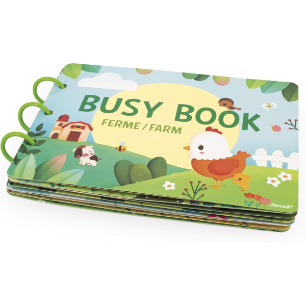 Livre d'activités - Jeu éducatif - Thème la ferme - Dès 3 ans - Apprentissage - Janod