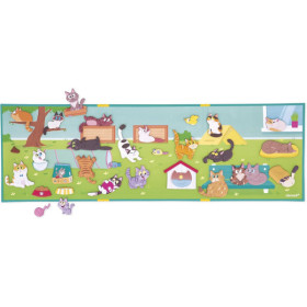 Jeu éducatif - Magnéti'Stories - Les chats - Livre + 30 magnets - Invente des histoires - Janod