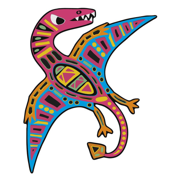Jeu créatif - Coloriage à gratter - Les dinosaures - 5 modèles - Stylet + livre inclus - Dès 5 ans - Janod