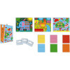 Jeu créatif - Gommettes mosaïque - 3 modèles - Animaux - Dès 3 ans - Janod
