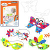 Masques à décorer - Pour le carnaval - Gommettes incluses - 4 modèles - Cléopâtre