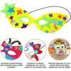 Masques à décorer - Pour le carnaval - Gommettes incluses - 4 modèles - Cléopâtre