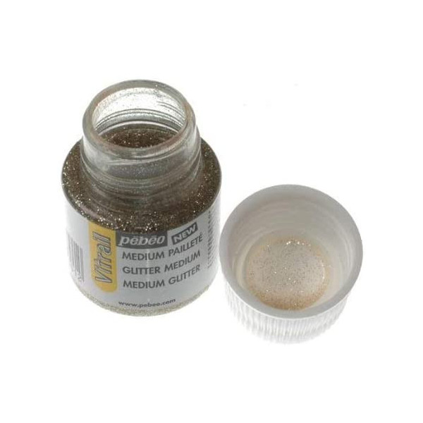 Médium pailleté - Vitrail - Pébéo - Peinture Vitrail - 45ml