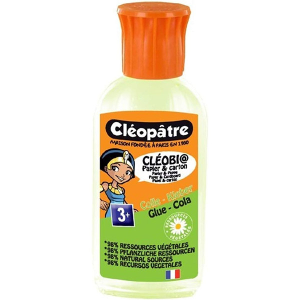 photo-Colle - Végétale - Cléopâtre CléoBio- Flacon de 55g - Ecole, loisirs créatifs
