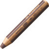 photo-Stabilo woody 3 in 1 - Marron foncé - Crayon de couleur - Pointe large - Tous supports