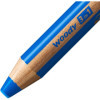 Stabilo woody 3 in 1 - Bleu - Crayon de couleur - Pointe large - Tous supports