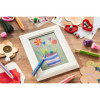 Stabilo woody 3 in 1 - Bleu azur - Crayon de couleur - Pointe large - Tous supports