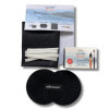 photo-Kit de nettoyage pour pinceaux - Beaux-arts - Savon + chiffon + filets + tapis nettoyant - Léonard