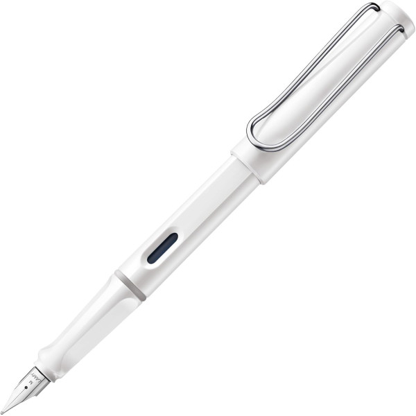 photo-Stylo plume - Mine large B - Droitier - LAMY - Safari - Blanc - Rechargeable