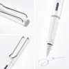 Stylo plume - Mine large B - Droitier - LAMY - Safari - Blanc - Rechargeable