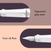 Stylo plume - Mine large B - Droitier - LAMY - Safari - Blanc - Rechargeable
