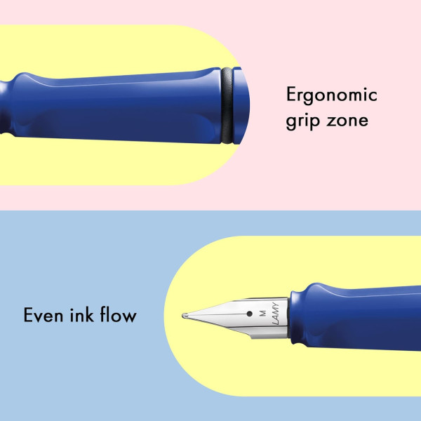Stylo plume - Mine extra-fine EF - Droitier - LAMY - Safari - Bleu - Rechargeable
