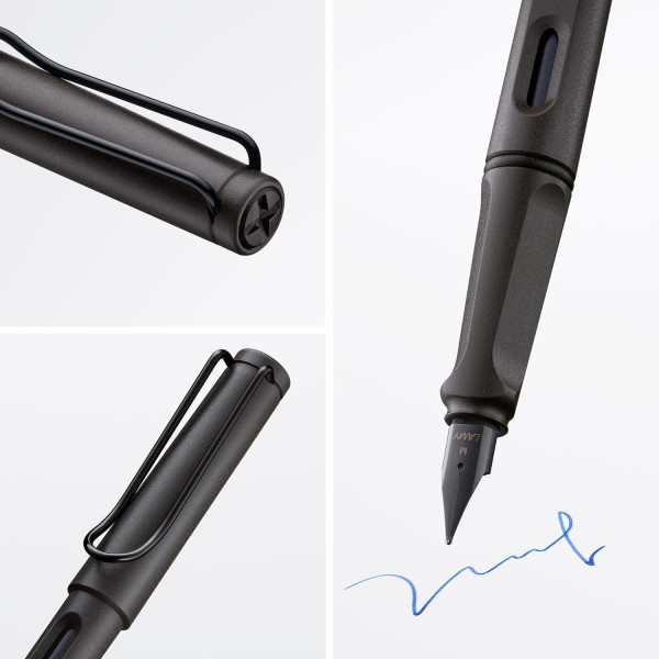 Stylo plume - Mine fine F - Droitier - LAMY - Safari - Umbra - Rechargeable