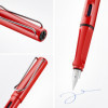 Stylo plume - Mine moyenne M - Droitier - LAMY - Safari - Rouge - Rechargeable