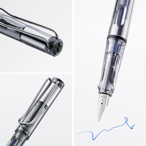 Stylo plume - Mine moyenne M - Droitier - LAMY - Safari - Transparent - Rechargeable