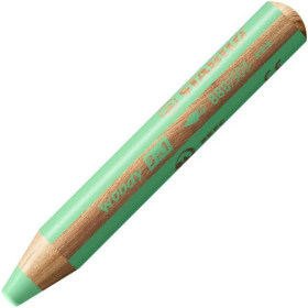 photo-Stabilo woody 3 in 1 - Vert pastel - Crayon de couleur - Pointe large - Tous supports
