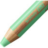 Stabilo woody 3 in 1 - Vert pastel - Crayon de couleur - Pointe large - Tous supports