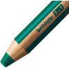 Stabilo woody 3 in 1 - Vert foncé - Crayon de couleur - Pointe large - Tous supports